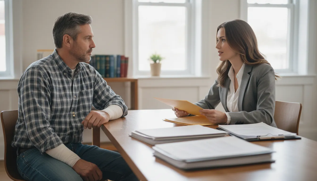 WSIB lawyer Hamilton consultation with an injured Ontario worker