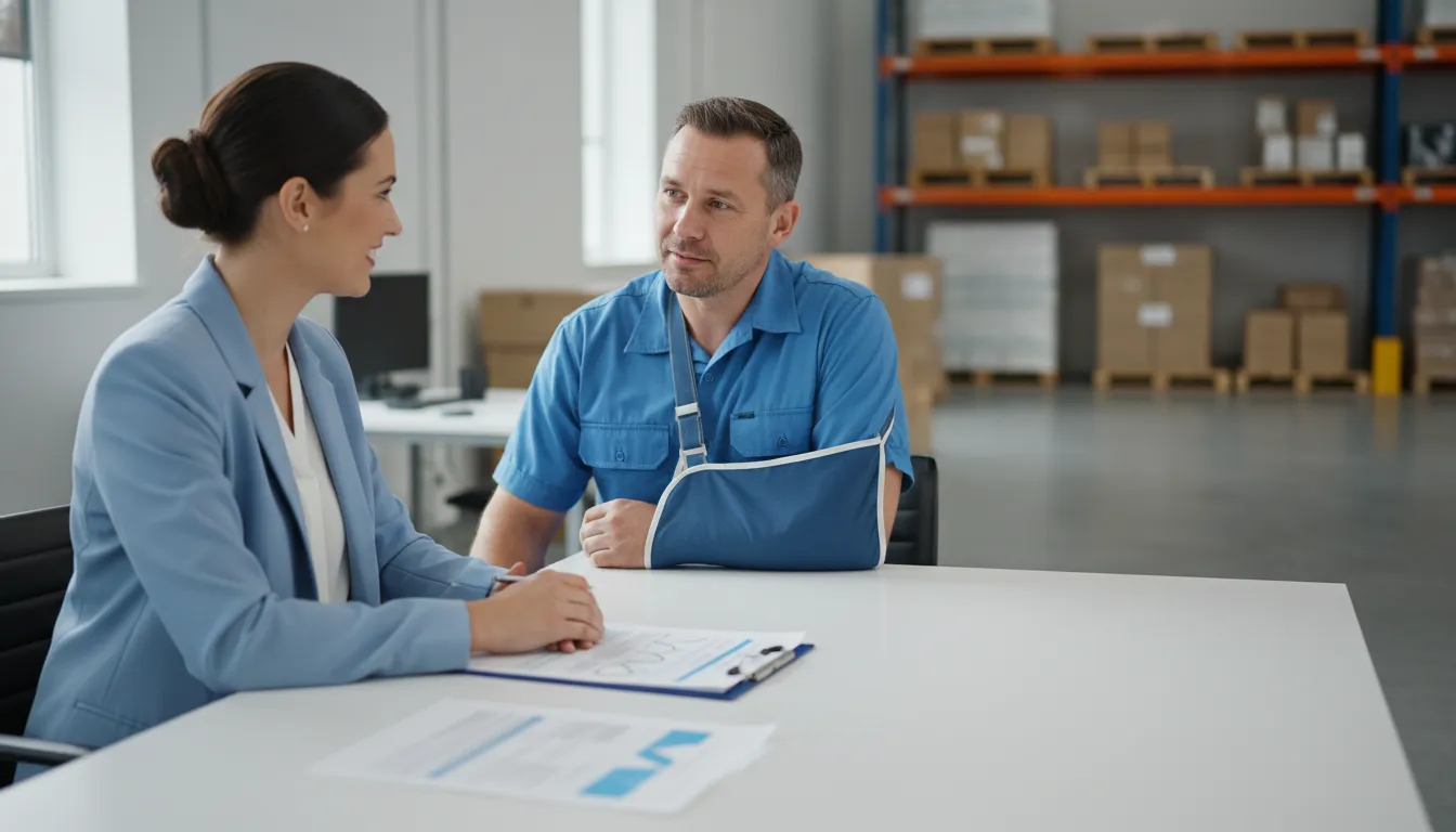 Ontario worker discussing a WSIB shoulder injury claim
