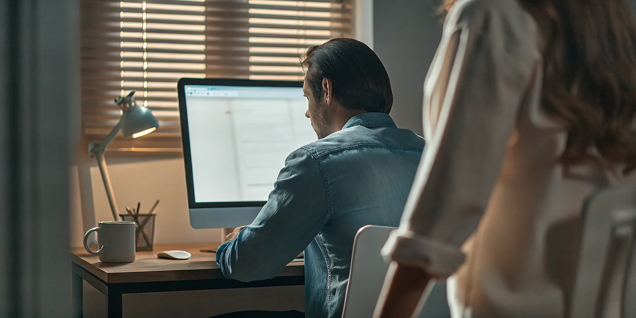 Ontario worker reviewing social media privacy settings